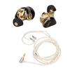 Wired Monitor Earbuds Crisp Treble Powerful Bass Pure Copper   Unit Monitor Earphone with Detachable   Cable