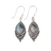 Moss Agate Gemstone 925 Sterling Silver Jewelry Handmade Earrings Wedding Gift EE-85-28