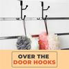 M-Modern-2 Pack Over The Door Hooks Hanger, Sturdy Metal Double Hook Hanger For Hanging Coats, Hats, Robes, Towels
