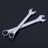 Two-Use Mirror Polished Open-End Combination Double-Head Quick Ratchet Wrench - Irregular Shape