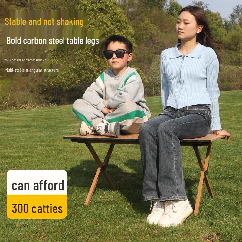 Glacier Age Carbon Steel Roll-up Camping Table & Kermit Chair Set