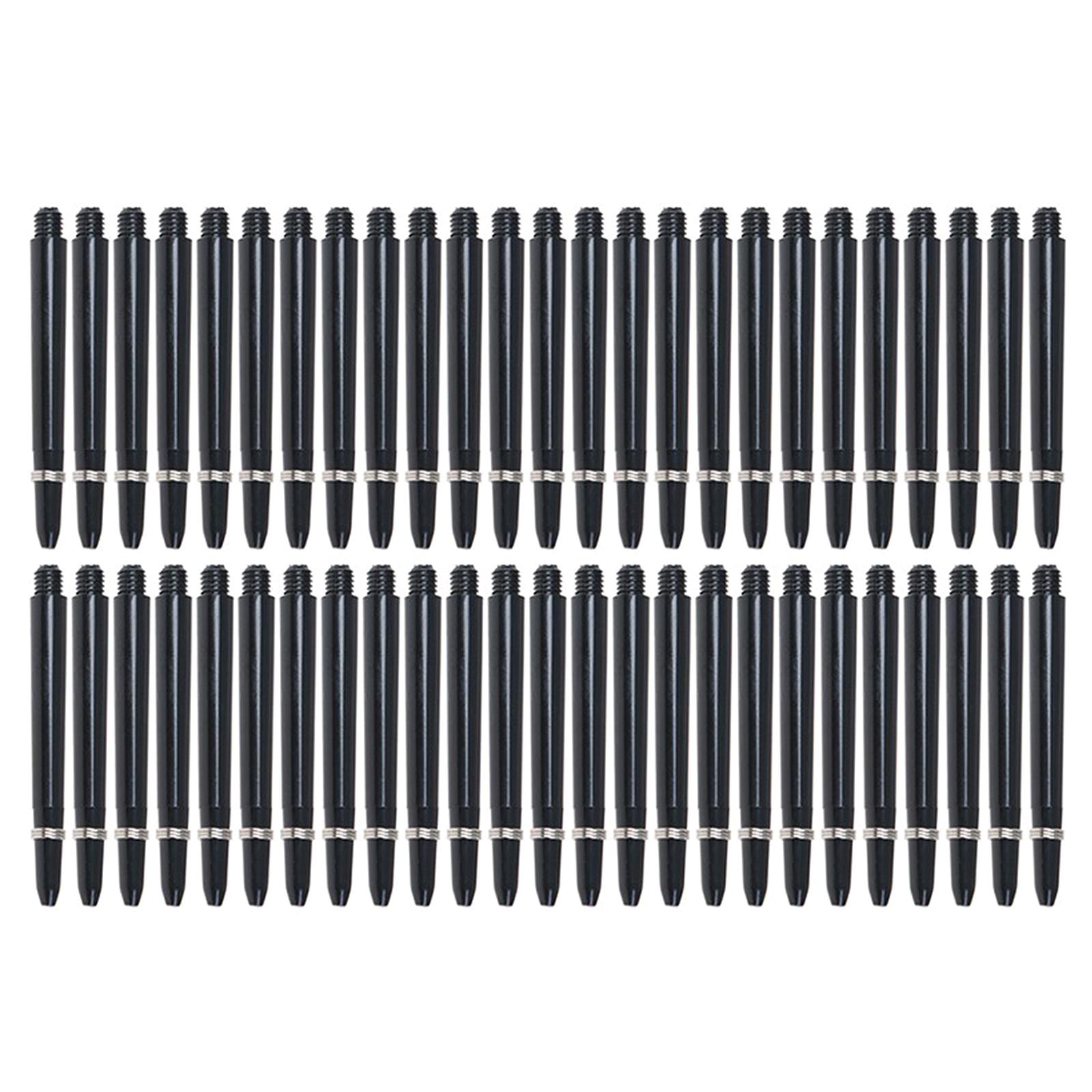 

50Pcs/lot Black Dart Corner Short Dart Stems Threaded Dart Rod Darts Dart Poles Rod Throwing Darts Nylon Dart Stems Set