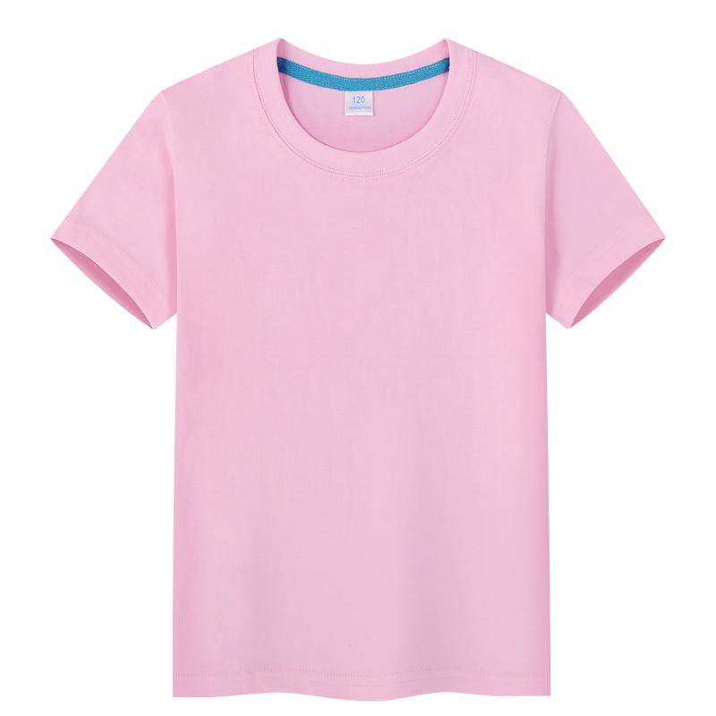 Zirunking Children Tshirts Kids Boys Girls Summmer Casual T-shirt Short Sleeve Solid Basic Tee Shirts ZKKID