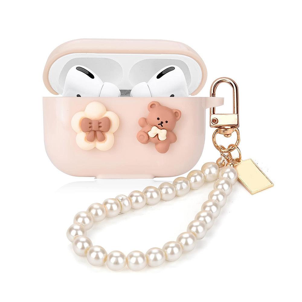 Cartoon cute three-dimensional bear bluetooth headset cover AirPods 1st generation/1st generation/1st generation/protective case AirPodsP