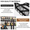 Metal Wall Mounted Wine Rack with Glass Holder Metal Storage Rack Wine Bottle Display Holder for Kitchen Dining Room