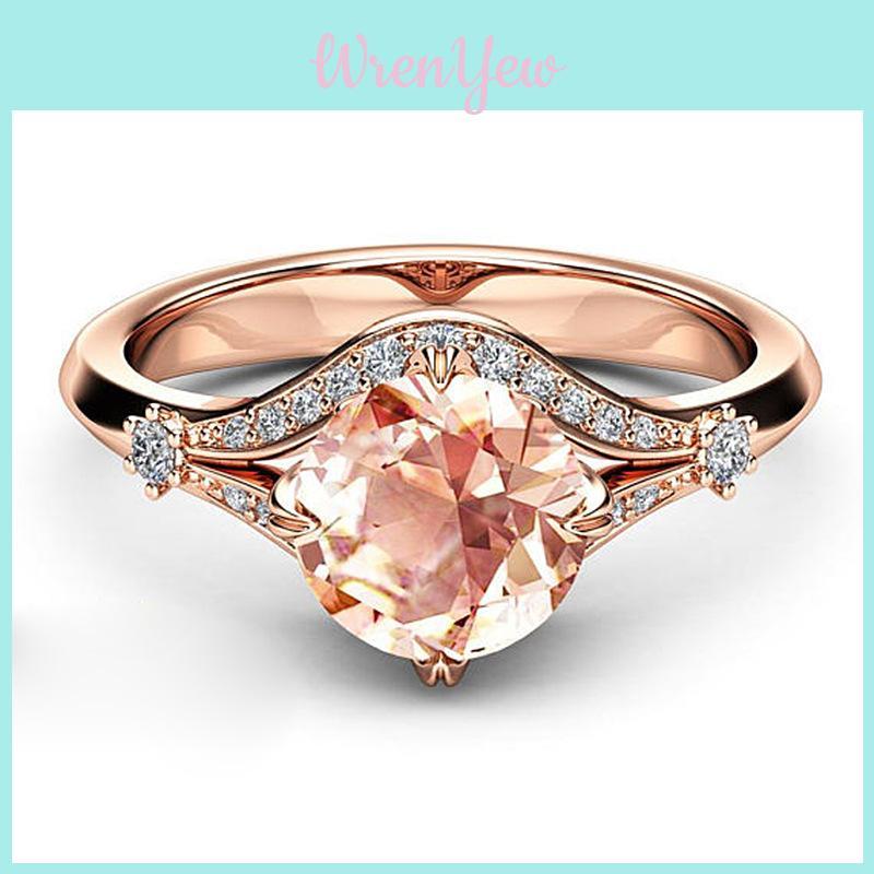 Elegante Anello da Fidanzamento Anniversario Moda Donna Gioiello Senza Tempo Regalo Per Feste