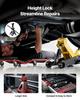 Low Profile Floor Jack, 3 Ton Capacity, Steel Racing Floor Jack with Single Piston Quick Lift Pump, Hydraulic Trolley Car Lift for Sports Cars,