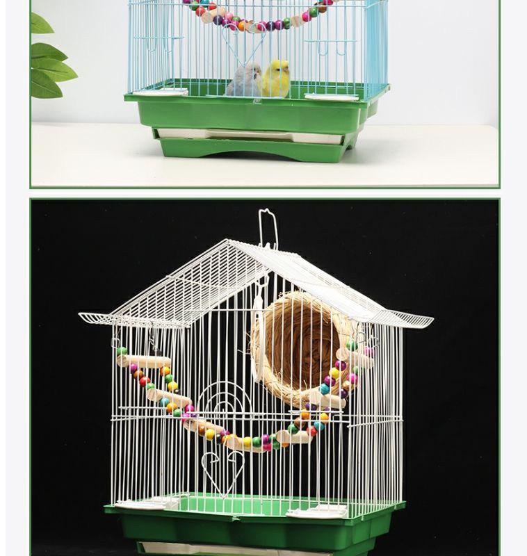 Luxury Home Villa Bird Cage for Small Parrots and Budgies - New Design with Embroidered Eye Pearl and Free Shipping.