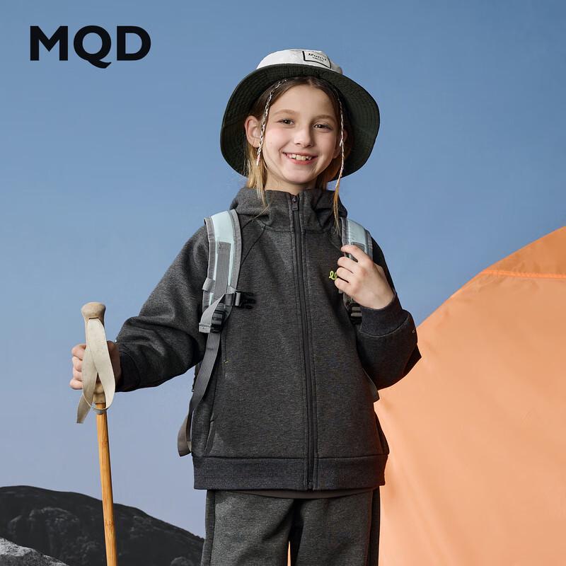 Куртка-толстовка MQD для девочек, осенняя, уличная, повседневная, с капюшоном, 2025 160cm