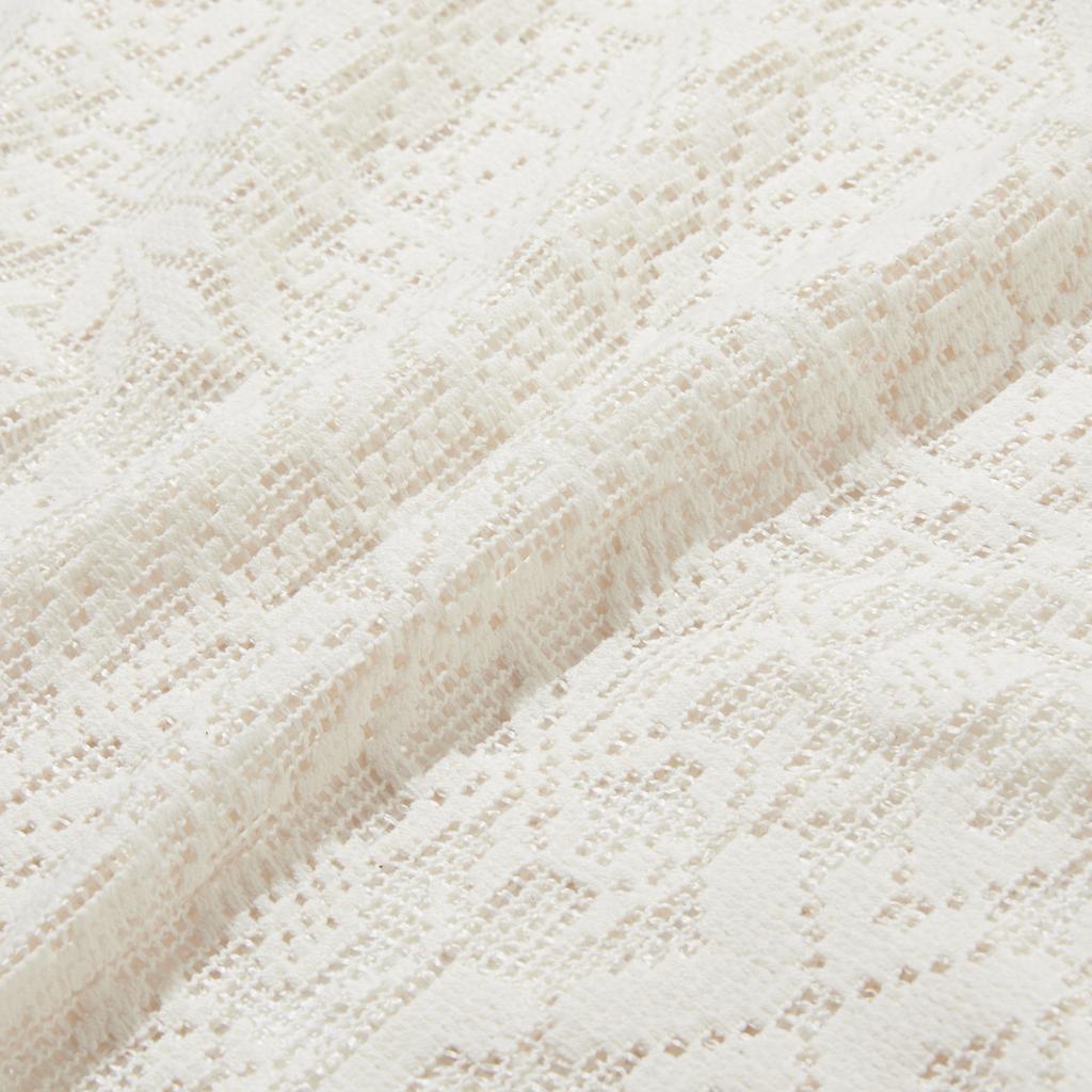 Penfield Crochet Slit Long Skirt Ivory_Fr2Ks30F