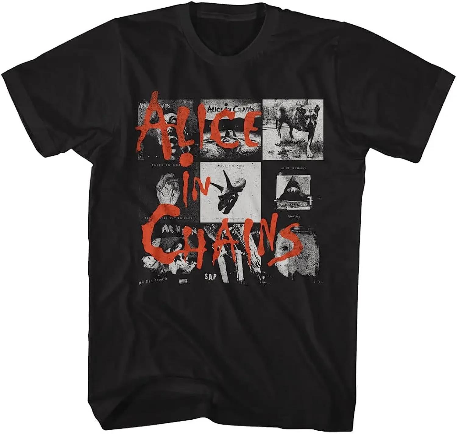

Short Sleeved Round Neck Y2k Tshirt Unisex Clothing New Top Tees Unisexs TShirt Classic 90s Music Alice in Chains Black Dirt Album S