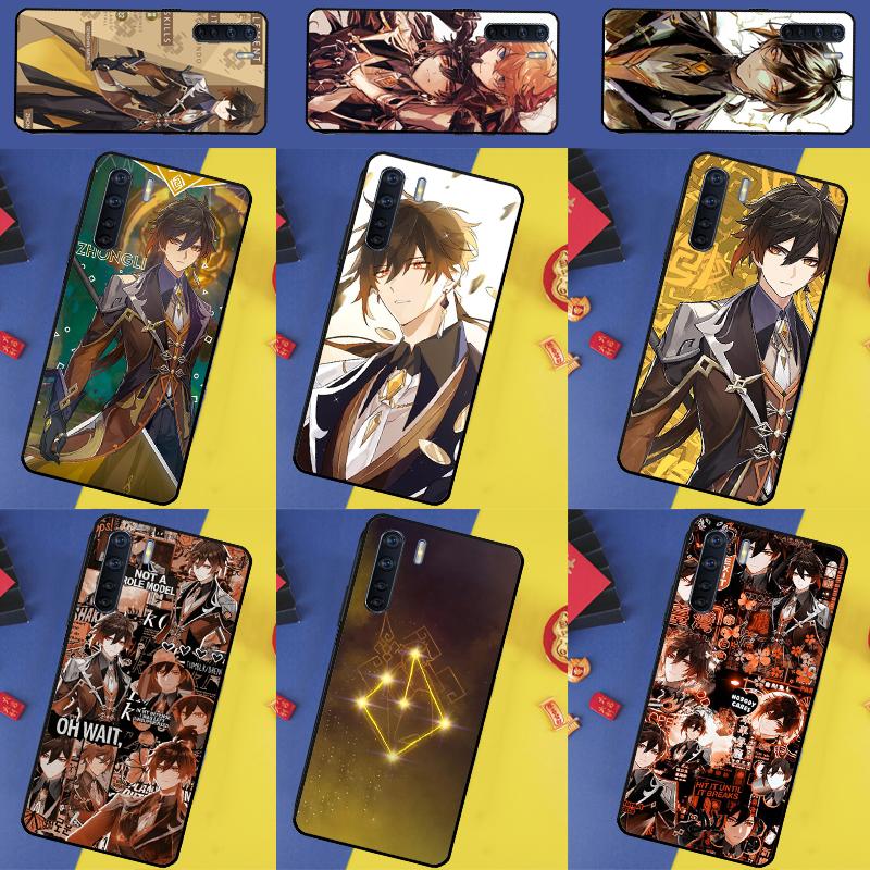 Zhongli Genshin Impact For Oppo A18 A38 A58 A78 A98 A40 A60 A80 A74 A94 A54 A16 A76 A96 A15 A57S A17 A77 Phone Case