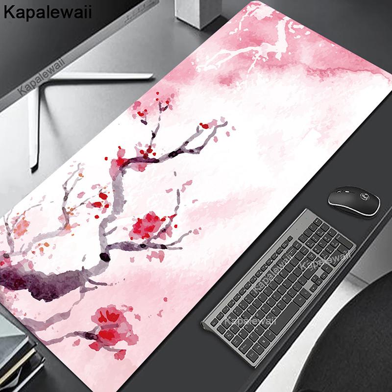 Comouter Mouse Pad Large Sakura Mousepads Office Deskmat XXL Table Carpet Natural Rubber Mousemat Keyboard Mats xcm Mousepad
