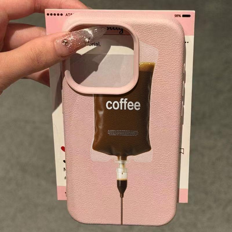 Coffee Infusion Bag White Soft Phone Case For Samsung Galaxy S26 Ultra S25 S24 FE S23 S22 S21 Plus A17 A37 A57 A56 A54 A55 Cover