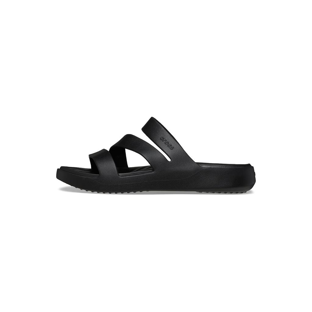 [Crocs] Brooklyn Flat Sandals, Black, 23cm