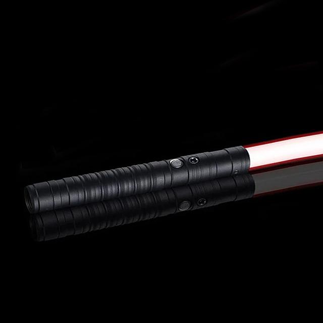 RGB Metal Lichtzwaard Zwaard Sabre De Luz FOC Rave Duelleren Knipperend Speelgoed 7 Kleurwisselend Kpop Lightstick