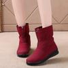 Middle-aged and Old Large-size Winter Warm Women's Snow Boots Women's Lazy People Pedal Waterproof Mother Shoes Women's Shoes