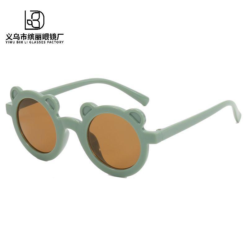 Children'S Sunglasses Baby Cute Cartoon Bear Sunglasses Children Photo Glasses Boys And Girls Sunshade Sunscreen
