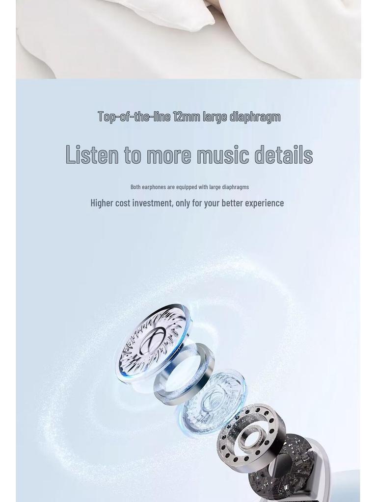 Q12 Dual Pair Semi-In-Ear Wireless Bluetooth Sleep Earphones