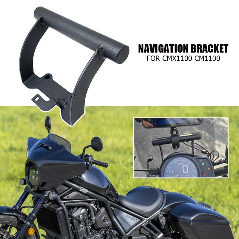 For Honda CMX1100 CM1100 Motorcycle GPS Phone Front Bar Holder Mount Stand CMX 1100 CM 1100 2021 2022 2023 Navigation Bracket