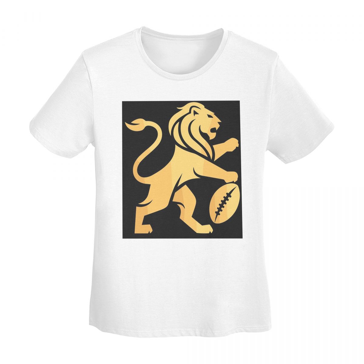 Brisbane Lions TShirt Women Short Sleeve T Shirts Round Neck Clothes Cotton Summer Tees Streetwear S