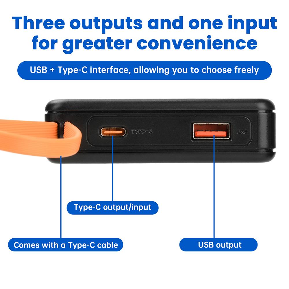 DIY Power Bank Kit 10W 22.5W Fast Charging, No Welding Design with 3x18650 Battery Case, Portable Power Supply Case