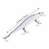 3D Eyes Long Tail Fishing Bait with Barbed Hooks 11.94cm Lenght Artificial Minnow Lures Vivid Lifelike Fishing Lures