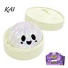 Stress Relief Gadget 1/4/5Pcs Halloween Dumpling Squeeze Toy with Steamer Box, Cartoon Glitter Steamed Bun Box Toy, Ball Fidget for Home Office Party