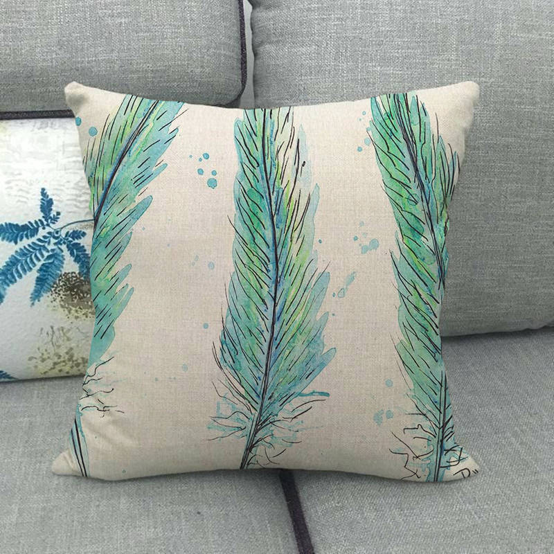 Feathered Bird A Cute Pet Digital Printing Short Plush Pillow Covers Decorative For Car Sofa Office Cushion Cover Home Goods