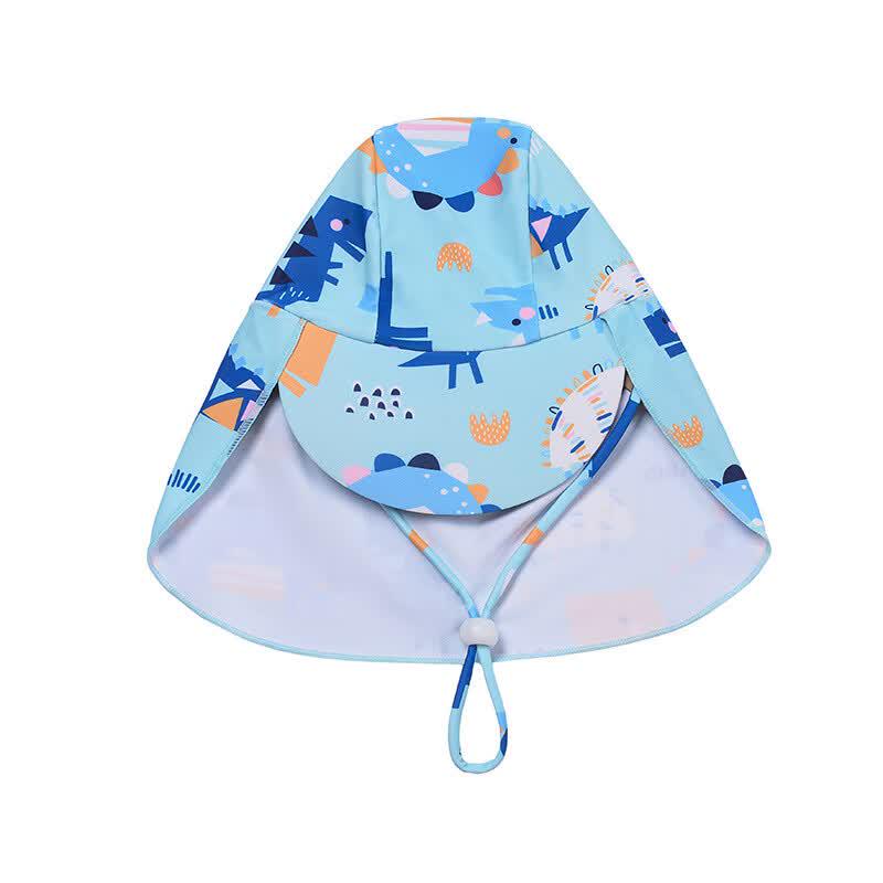 Kids' Cartoon Dinosaur Two-Piece Swimsuit