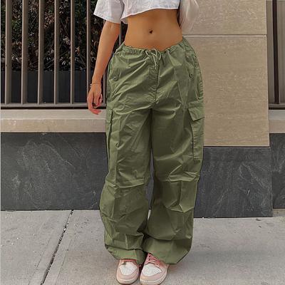 Women's Street Style Cargo Pants, Quick-Drying Sports Trousers, Large Pockets, Street Fashion