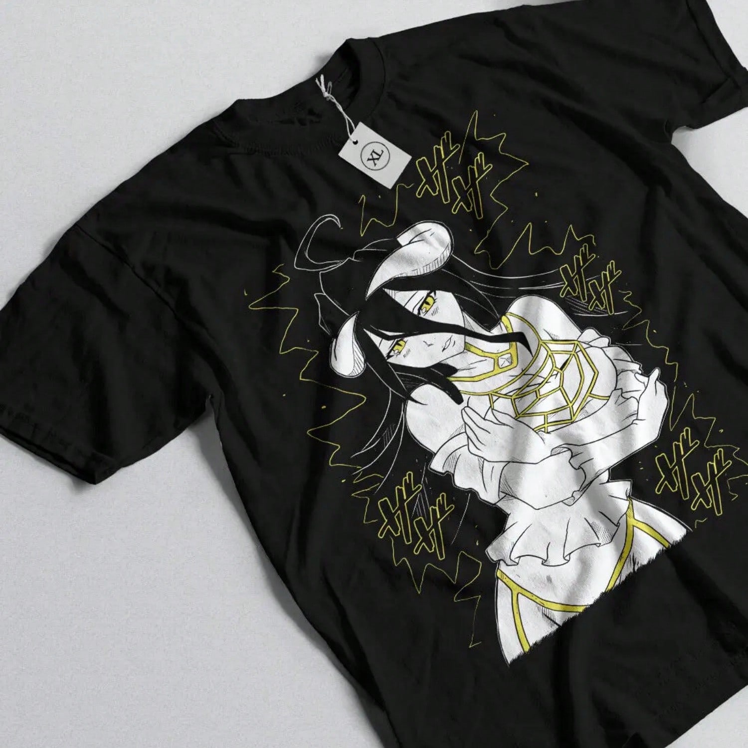 Overlord Ainz T-Shirt Ooal Gown Albedo Skull Demon Girl Succubuss Shirt All Size S разноцветный