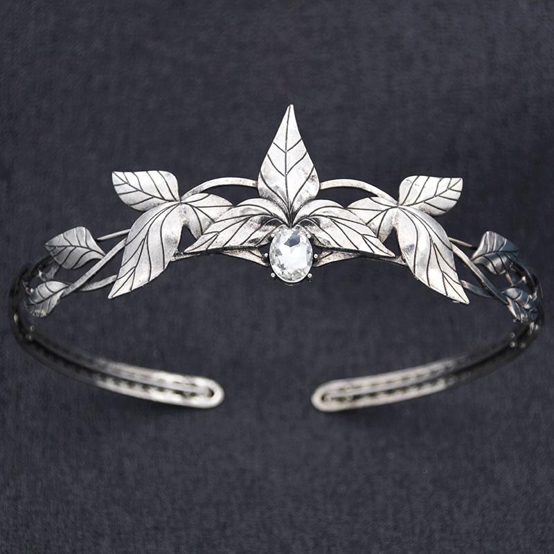 Vintage Baroque Green Crystal Tiaras Crown Princess Queen Diadems Wedding Bridal Hair Accessories Party Prom Hair Jewelry