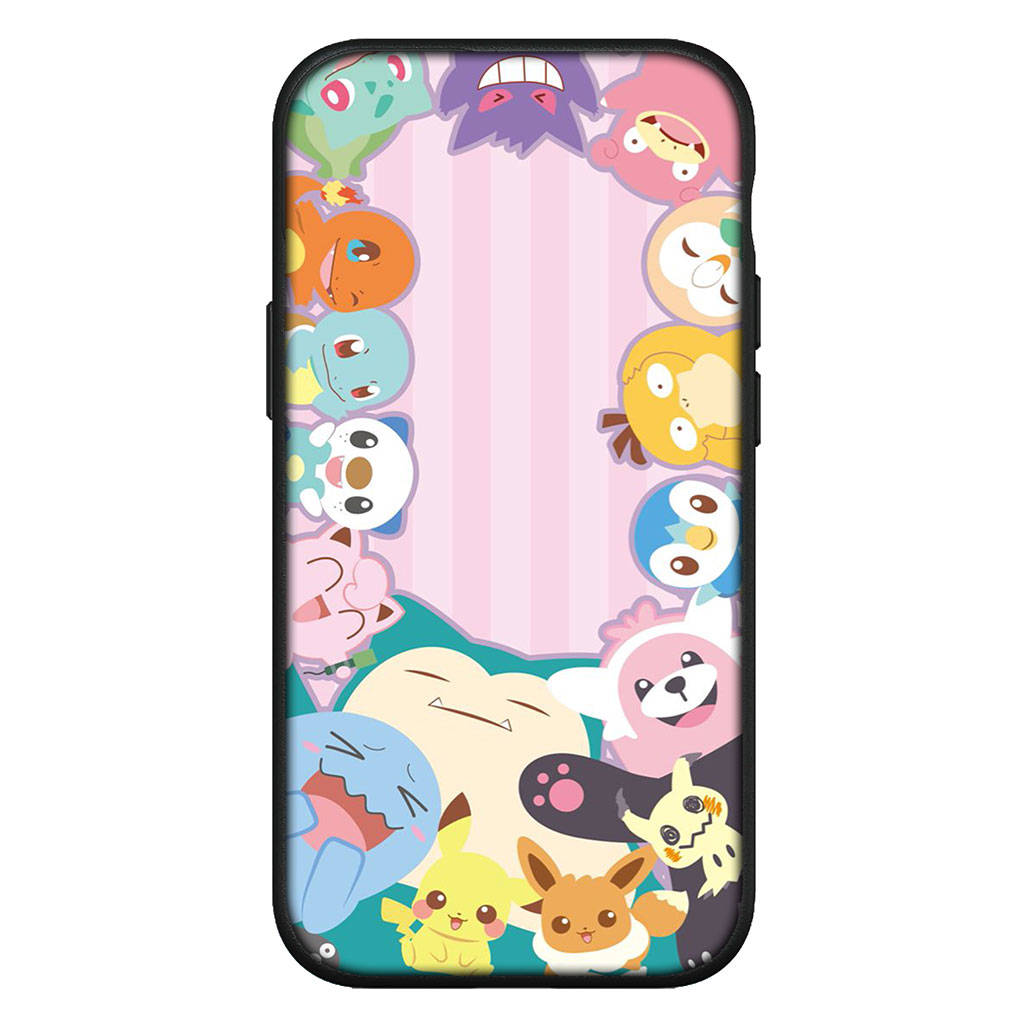 Kryt na iPhone 16 15 Xiaomi Redmi Note 14 13 12 11 Pro Max X 8 16e Samsung Galaxy S25 S24 S23 Moto OPPO Pouzdro na telefon Huawei Mewtwo Pokemon Pikachu Mew
