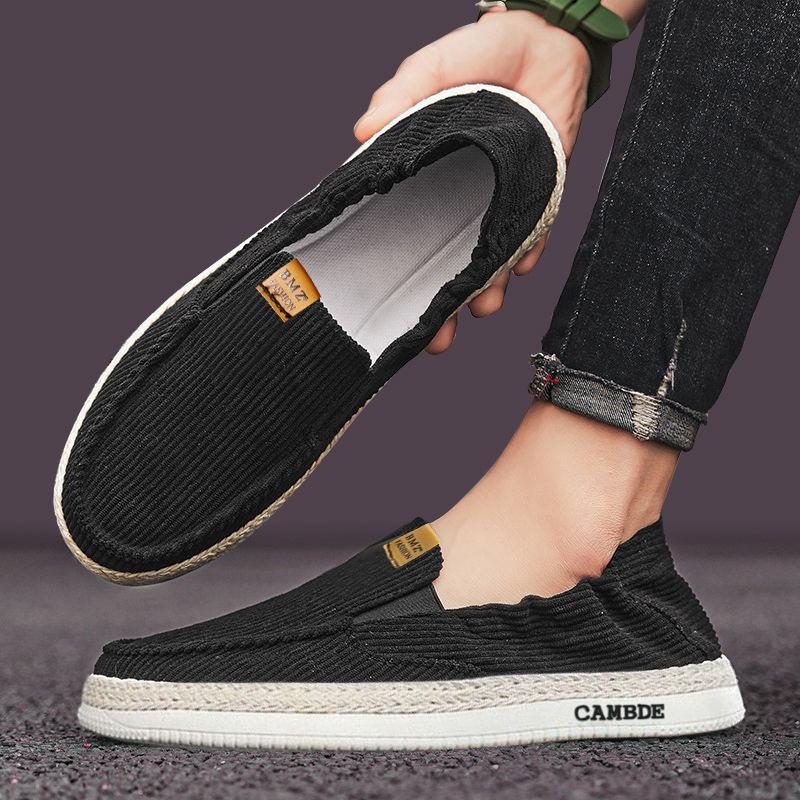 

Мужская обувь летняя повседневная обувь обувь для вождения ходьба одной ногой дышащая мягкая подошва не устают ноги старые пекинские тканевые туфли мужские 39