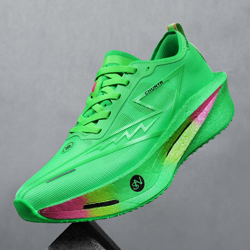 Speciality Carbon Plate Sports Running Shoes Marathon Air Cushion Men Breathable Lightweight Women Comfortable Nonskid Sneakers