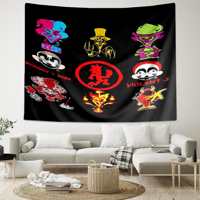 1pc Insane Clown Posse Tapestry, Living Room, Bedroom, Office, Party Decor, Ideal Festive Gift