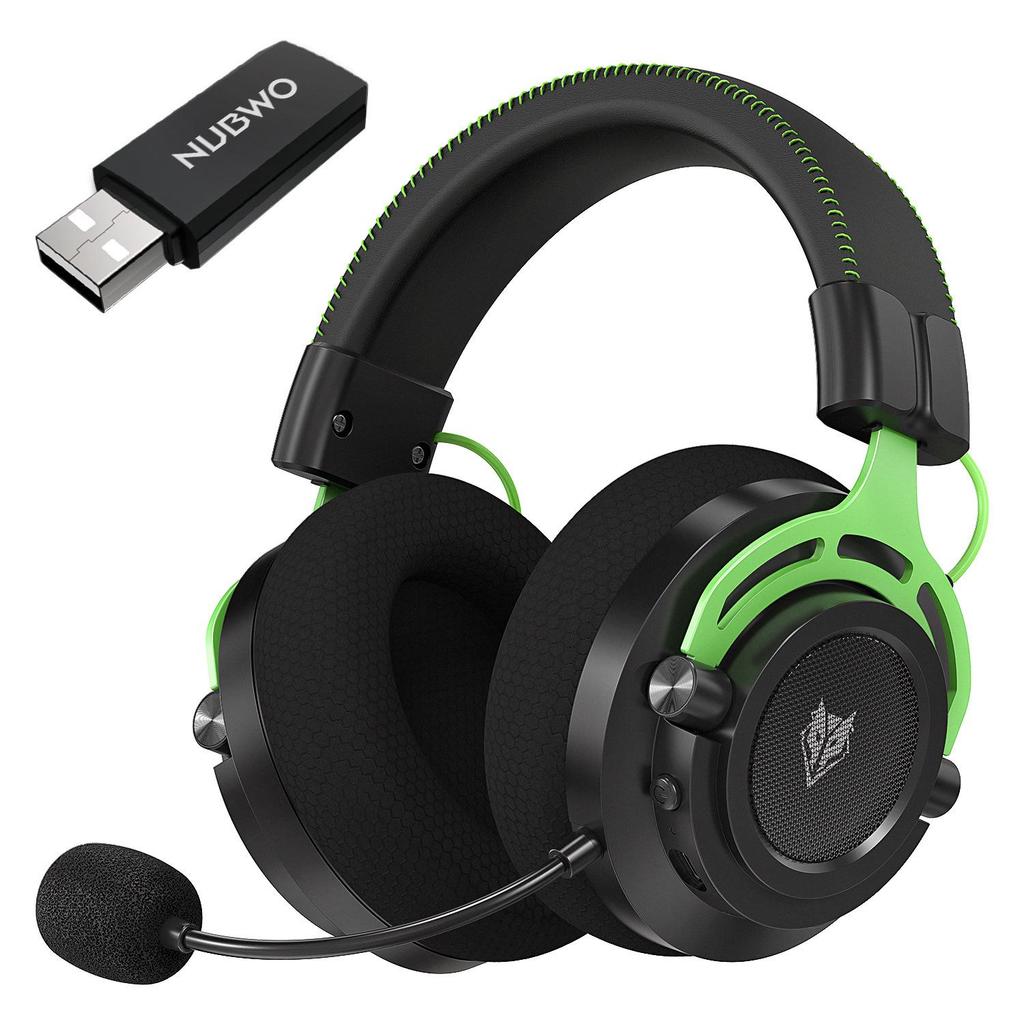 NUBWO G03 Wireless Noise-Cancelling Gaming Over-Ear Headset with 2.4G Bluetooth Stereo.