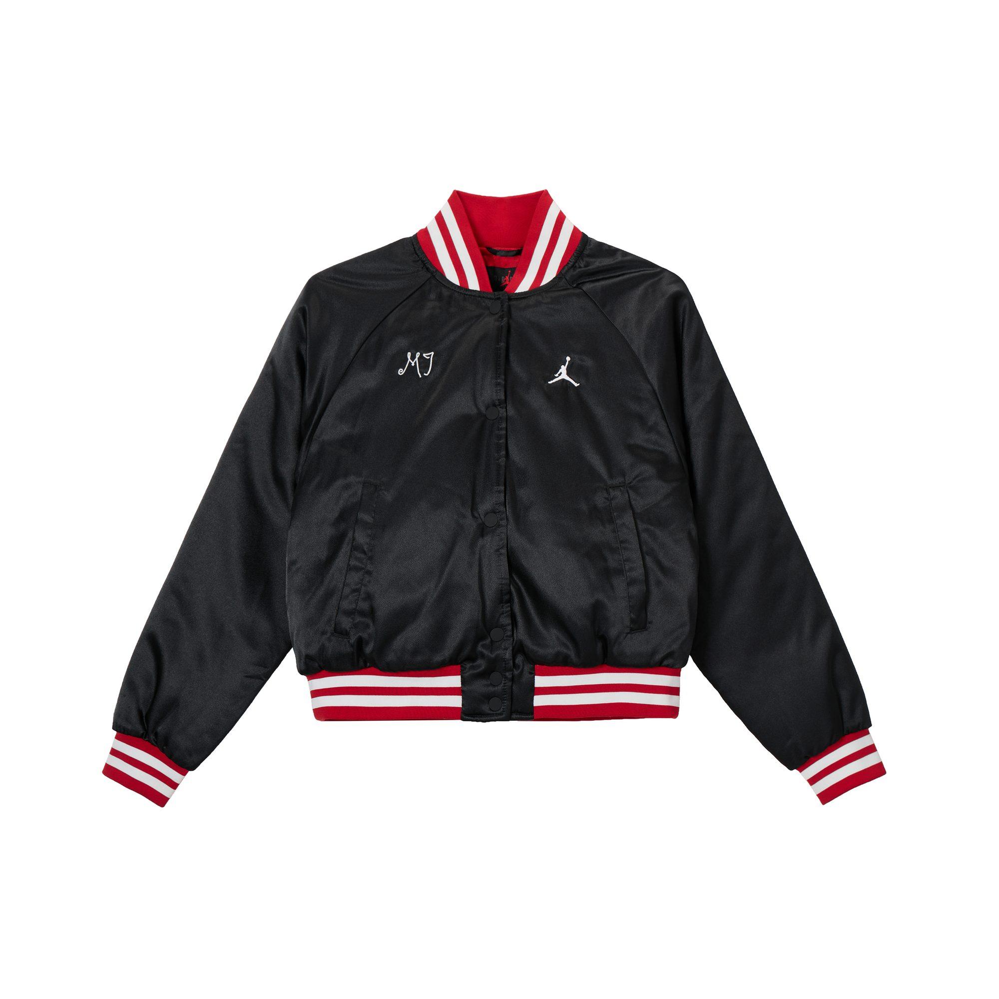 Jordan Jackets Women`s Black Baseball Collar