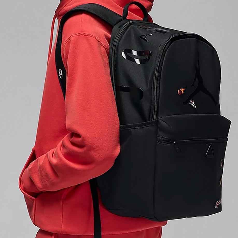 New Jordan Polyester Backpack Regular Unisex Black JD2423004AD-001