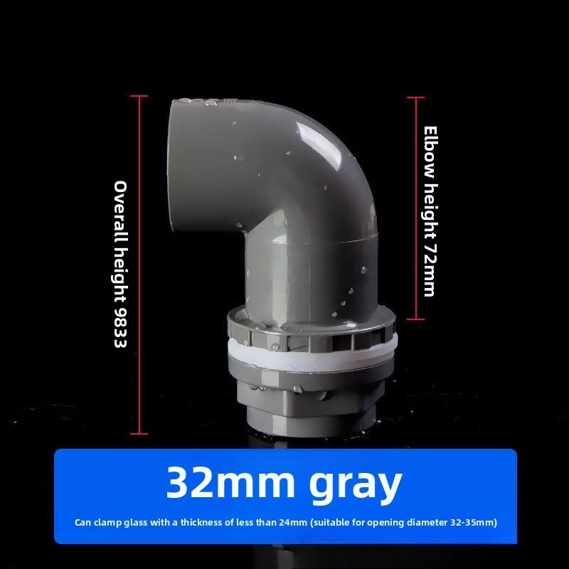 

20~50mm Black/Blue/White Aquarium Connector PVC Waterproof Pipe Butt Fish Tank Straight Fitting Joint Fish Tank Tool Accessories