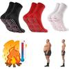 Unisex Self-Heating Tourmaline Slimming Health Socks - Set of 3 - Black