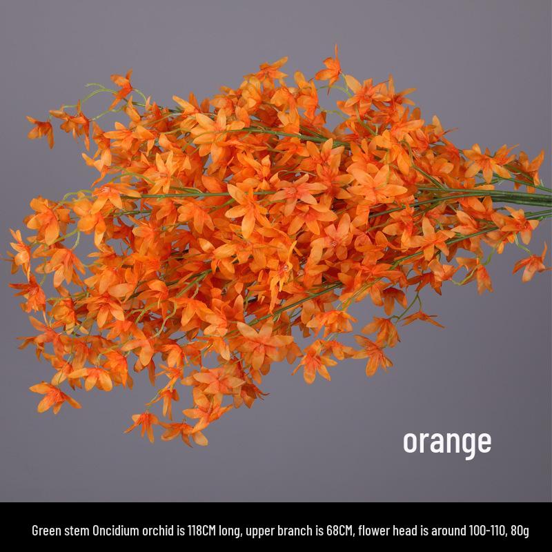 Wedding Aisle Decor: Orange Artificial Hydrangea Bouquet