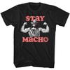 Macho Man Μείνε Macho Μαύρο Ανδρικό T-Shirt Unisex T-Shirt