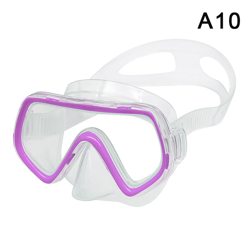 Dykmask Vattentäta Simglasögon Panoramiska HD För Vuxna Ungdomar Silikonkjol Anti-Dimm Med Nästäcke Simutrustning