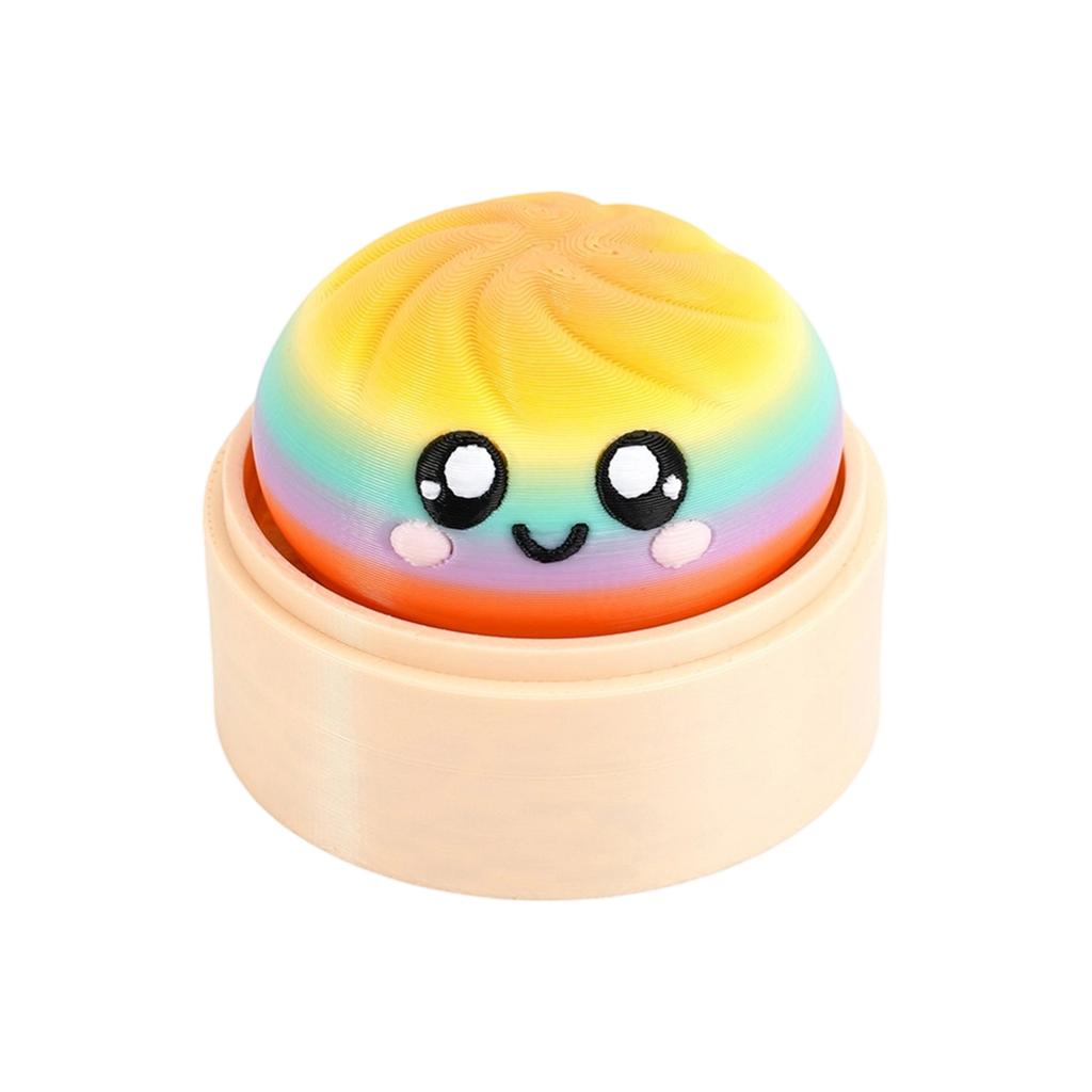 Pãozinho Macio Impresso em 3D Brinquedo para Alívio do Estresse Macio Aperta Brinquedo Sensorial Fidget para Ansiedade e Foco com Design de Rosto Fofo Material Durável