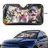 Cute Sphynx Cat Car SunShade Windshield Foldable Three-layer Insulation Sunshade By Suction Cup Blocks UV Rays Sun