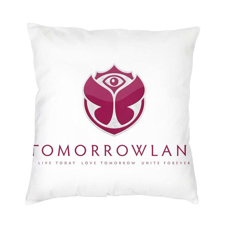 Tomorrowland Cushion Covers Electronic Dance Funny Print Velvet Nordic Pillow Case Decoration Salon