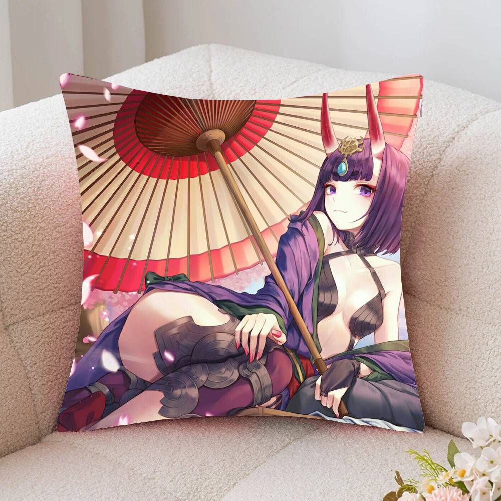Shuten Douji Animated Game Fate Grand Order Pillow Case Fashion Square Pillowcase Bedroom Sofa Room Ins Decoration Leisure