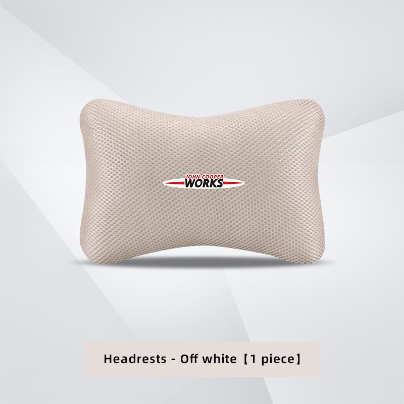 Car Seat Neck Headrest Waist Cushioning Ice Silk Pillow For MINI JCW Cabrio Cooper Countryman Aceman Clubman Coupe Paceman